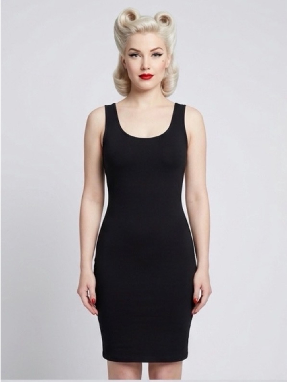 Classic Black Bodycon Tank Dress